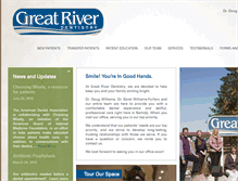 Tablet Screenshot of greatriverdentistry.com